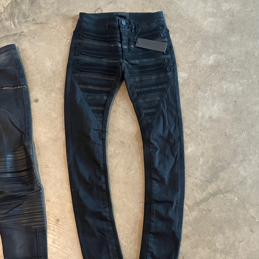 SUPERFINE Women's Black Skinny Jeans x small never worn. 3 come in the order